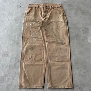 Vintage Y2K Carhartt brown double knee work wear carpenter pants